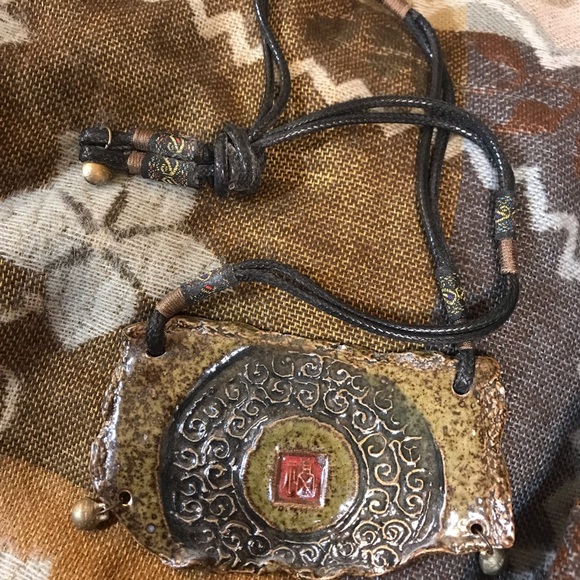 Fabulous one of a kind ceramic necklace - Picture 9 of 10